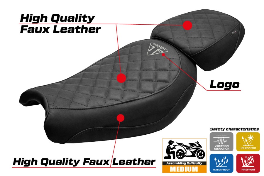 Sitzbezug kompatibel - Triumph Scrambler 400 X / 400 XC 2024-2026 - mod Xinyi