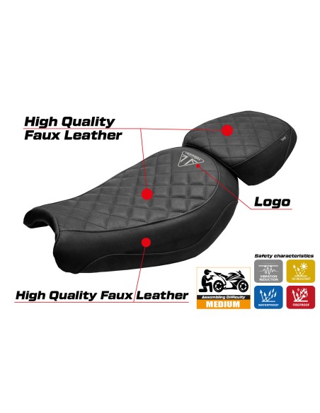 Seat cover compatible - Triumph Scrambler 400 X / 400 XC 2024-2026 - mod Xinyi