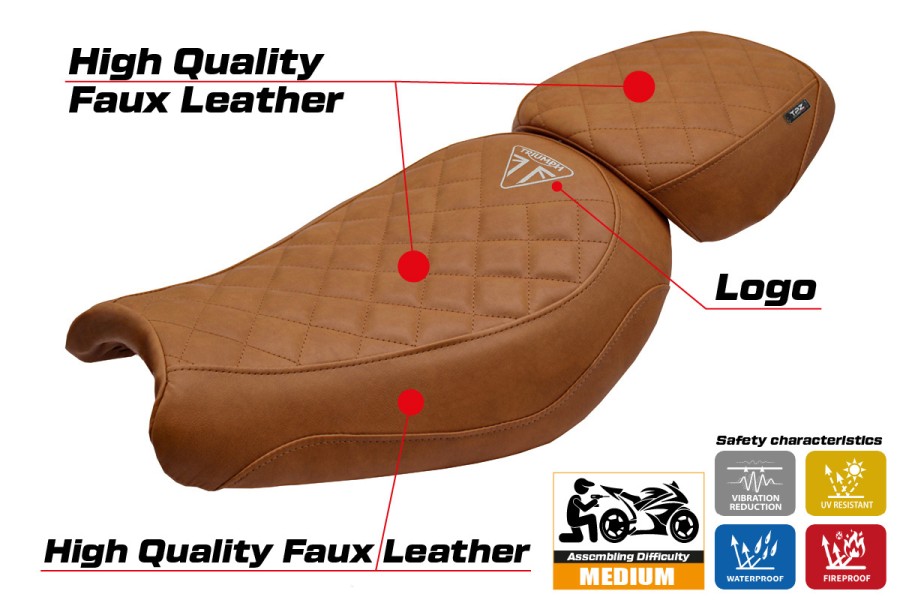 Sitzbezug kompatibel - Triumph Scrambler 400 X / 400 XC 2024-2026 - mod Xinyi