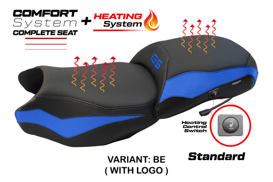 Sella completa compatibile - BMW R 1250 GS 2019-2023 - mod Paphos Heating Complete Comfort Seat - Standard