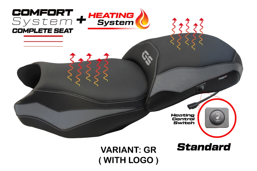 Sella completa compatibile - BMW R 1250 GS 2019-2023 - mod Paphos Heating Complete Comfort Seat - Standard