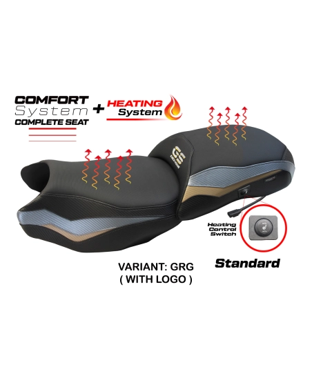 Asiento completo compatible - BMW R 1250 GS 2019-2023 - mod Paphos Heating Complete Comfort Seat - Standard