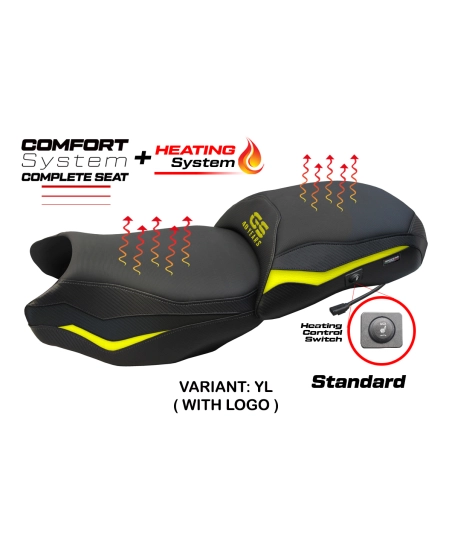Complete seat compatible - BMW R 1250 GS 2019-2023 - mod Paphos Heating Complete Comfort Seat - Standard