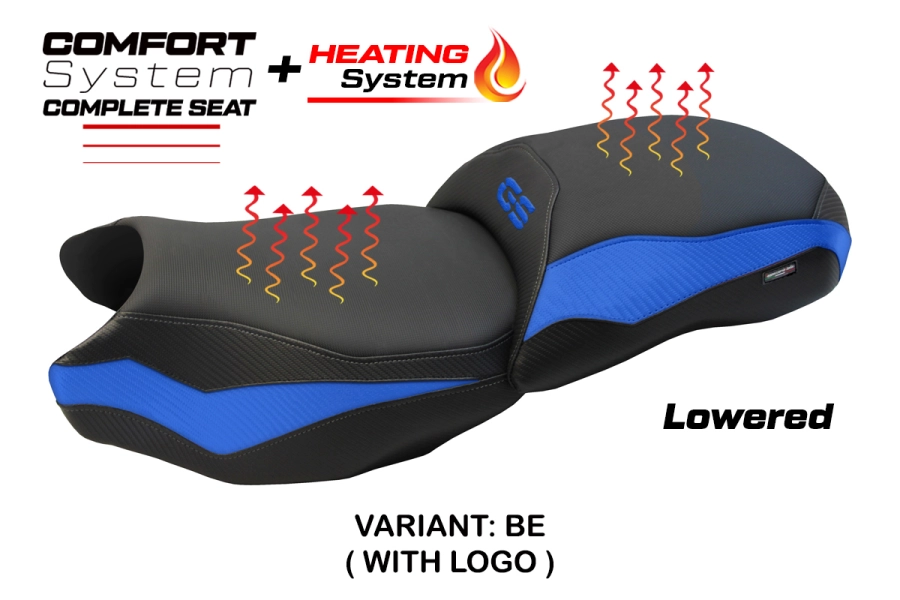 Komplette Sitzbank kompatibel - BMW R 1200 GS 2013-2018 - mod Mainz Heating Complete Comfort Seat - Gesenkt