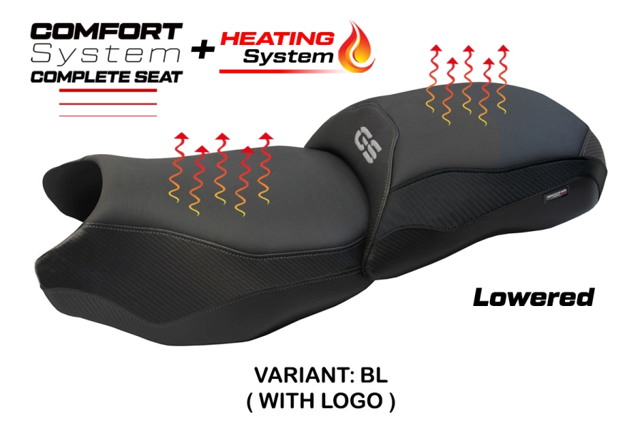 Sella completa compatibile - BMW R 1200 GS 2013-2018 - mod Mainz Heating Complete Comfort Seat - Ribassata