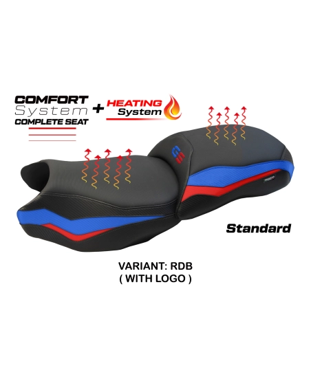 Asiento completo compatible - BMW R 1200 GS 2013-2018 - mod Mainz Heating Complete Comfort Seat - Standard