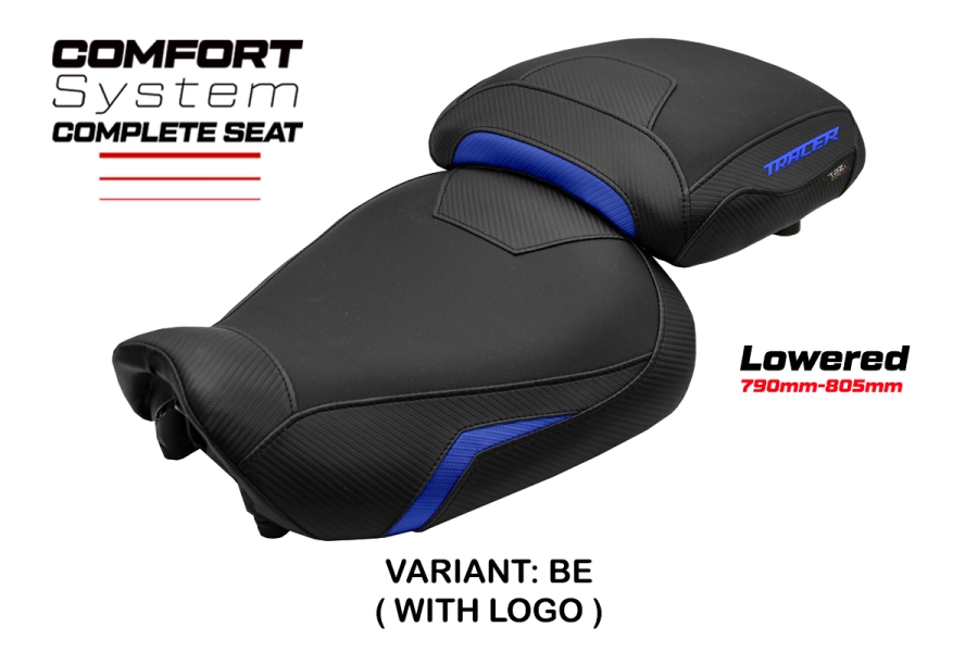 Komplette Sitzbank kompatibel - Yamaha Tracer 9 / 9 GT 2021-2024 - mod Naha Complete Comfort Seat - Gesenkt
