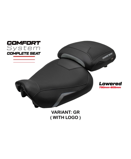 Komplette Sitzbank kompatibel - Yamaha Tracer 9 / 9 GT 2021-2024 - mod Naha Complete Comfort Seat - Gesenkt