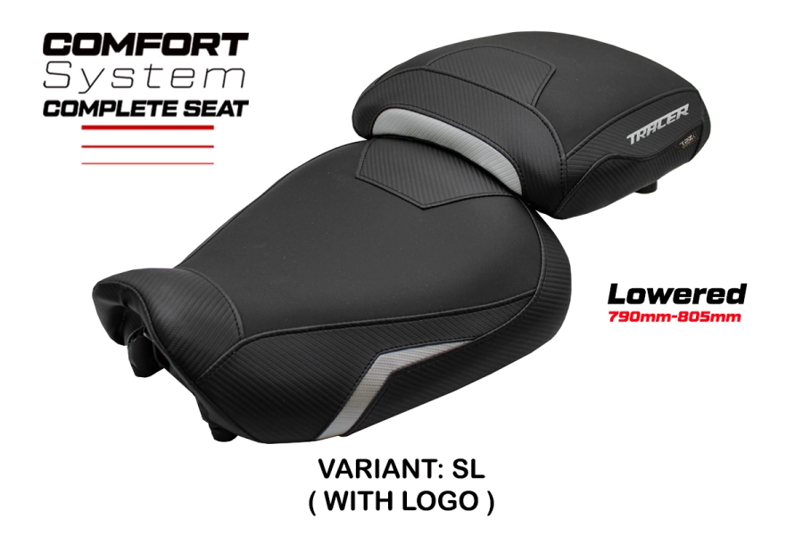 Komplette Sitzbank kompatibel - Yamaha Tracer 9 / 9 GT 2021-2024 - mod Naha Complete Comfort Seat - Gesenkt