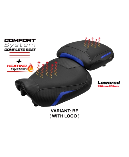 Komplette Sitzbank kompatibel - Yamaha Tracer 9 / 9 GT 2021-2024 - mod Naha Heating Complete Comfort Seat - Gesenkt