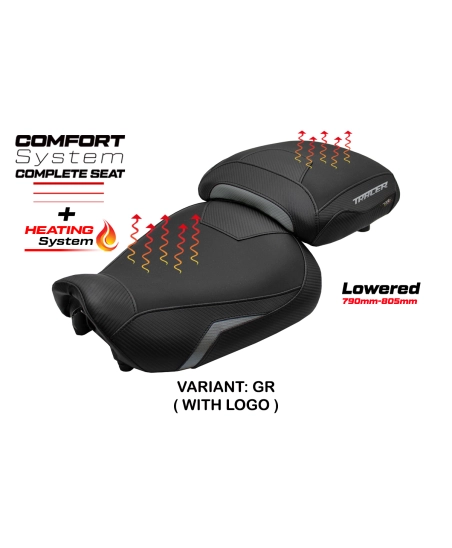 Sella completa compatibile - Yamaha Tracer 9 / 9 GT 2021-2024 - mod Naha Heating Complete Comfort Seat - Ribassata