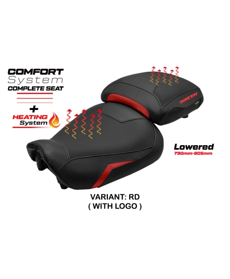 Komplette Sitzbank kompatibel - Yamaha Tracer 9 / 9 GT 2021-2024 - mod Naha Heating Complete Comfort Seat - Gesenkt