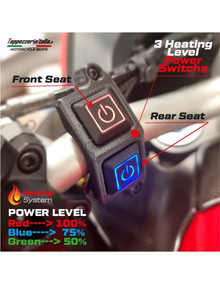 Complete seat compatible - Yamaha Tracer 9 / 9 GT 2021-2024 - mod Naha Heating Complete Comfort Seat - Lowered