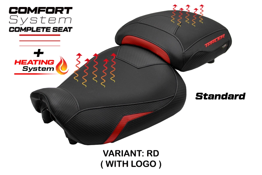 Komplette Sitzbank kompatibel - Yamaha Tracer 9 / 9 GT 2021-2024 - mod Naha Heating Complete Comfort Seat - Standard