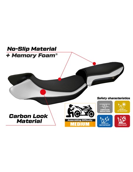 Sitzbezug kompatibel - BMW R 1200 RS 2015 - 2019 - mod Aurelia Color RS Comfort System