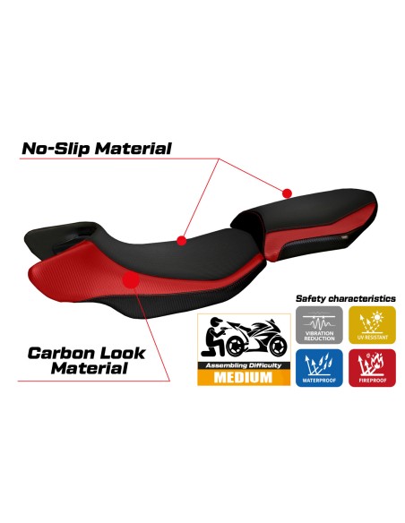 Seat cover compatible - BMW R 1200 RS 2015 - 2019 - mod Aurelia Color RS