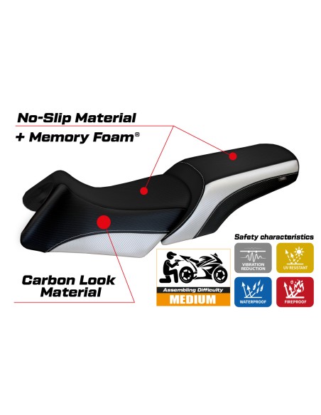 Seat cover compatible BMW R 1200 RT (06-13) Roberto comfort system model