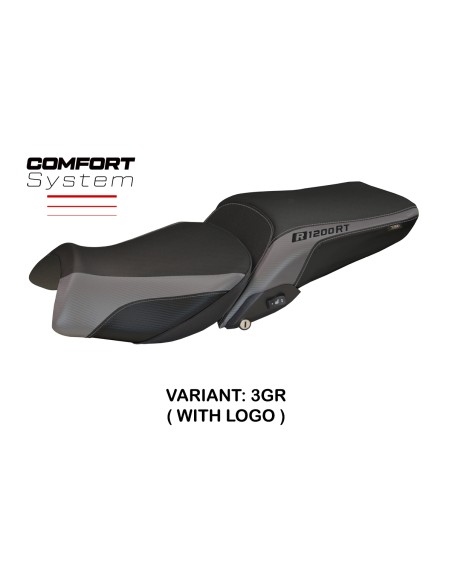 Funda de asiento compatible con BMW R 1200 RT (14-18) modelo Olbia 1 comfort system