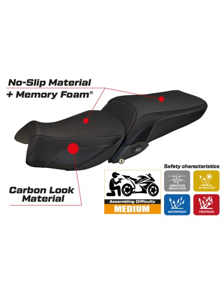 Sitzbezug kompatibel BMW R 1200 RT (14-18) Modell Olbia 1 comfort system