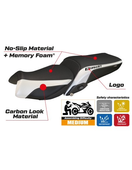 Rivestimento sella compatibile BMW R 1250 RT (19-22) modello Alghero 1 comfort system