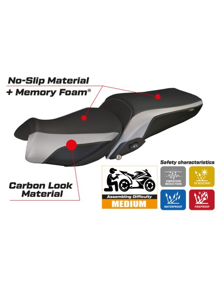 Sitzbezug kompatibel BMW R 1250 RT (19-22) Modell Alghero 1 comfort system