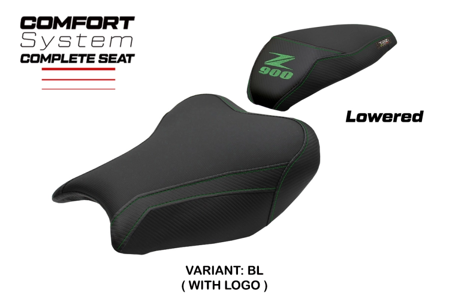 Complete seat compatible - Kawasaki Z 900 2017-2024 - mod Liaka Comfort - Lowered