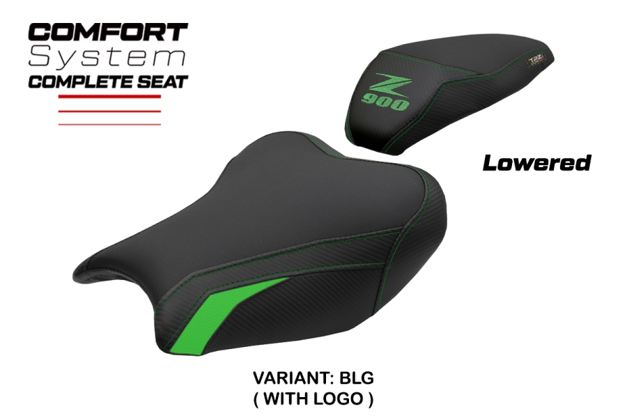 Komplette Sitzbank kompatibel - Kawasaki Z 900 2017-2024 - mod Liaka Comfort - Gesenkt