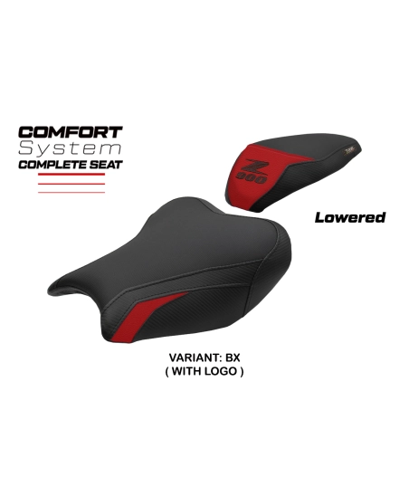 Complete seat compatible - Kawasaki Z 900 2017-2024 - mod Liaka Comfort - Lowered