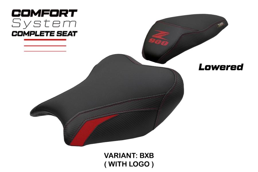 Komplette Sitzbank kompatibel - Kawasaki Z 900 2017-2024 - mod Liaka Comfort - Gesenkt