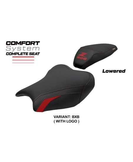 Komplette Sitzbank kompatibel - Kawasaki Z 900 2017-2024 - mod Liaka Comfort - Gesenkt