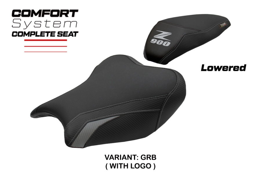Selle complète compatible - Kawasaki Z 900 2017-2024 - mod Liaka Comfort - Abaissée