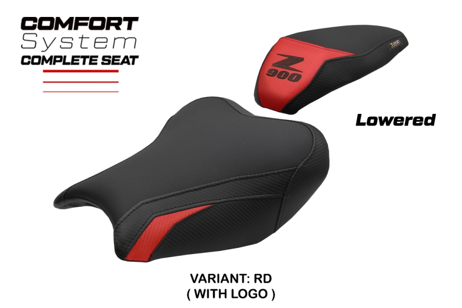 Sella completa compatibile - Kawasaki Z 900 2017-2024 - mod Liaka Comfort - Ribassata