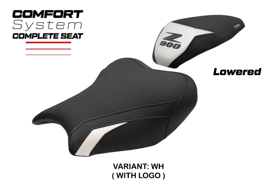Komplette Sitzbank kompatibel - Kawasaki Z 900 2017-2024 - mod Liaka Comfort - Gesenkt