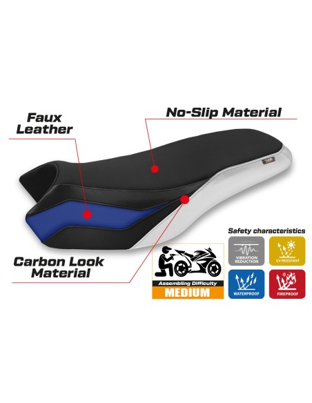 Seat cover compatible BMW R 1200/1250 GS Rallye (17-22) Affile model