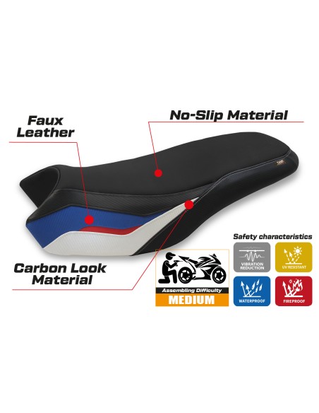 Rivestimento sella compatibile BMW R 1200/1250 GS Rallye (17-22) modello Habary