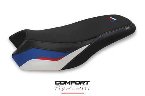 Funda de asiento compatible con BMW R 1200/1250 GS Rallye (17-22) modelo Iasi comfort system