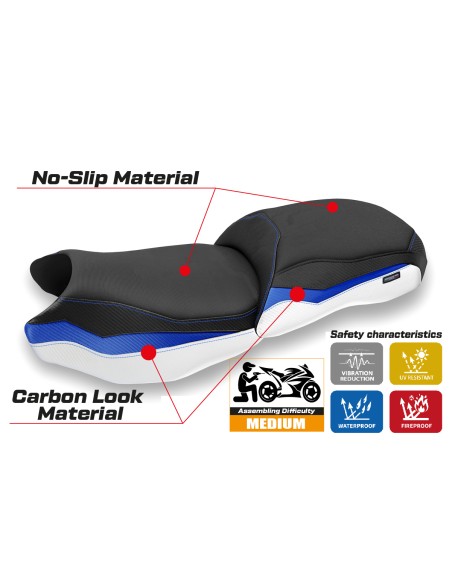 Seat cover compatible BMW R 1250 GS (19-22) Adalia comfort system model