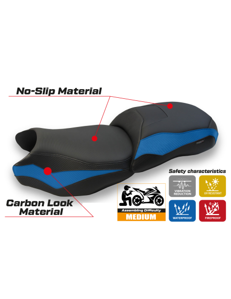 Seat cover compatible BMW R 1250 GS (19-22) Jachal comfort system model