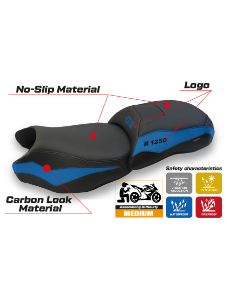 Seat cover compatible - BMW R 1250 GS 2019 - 2023 - heating Comfort System