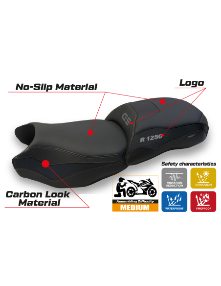 Funda de asiento compatible - BMW R 1250 GS 2019 - 2023 - heating Comfort System