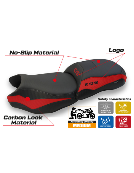 Funda de asiento compatible - BMW R 1250 GS 2019 - 2023 - heating Comfort System