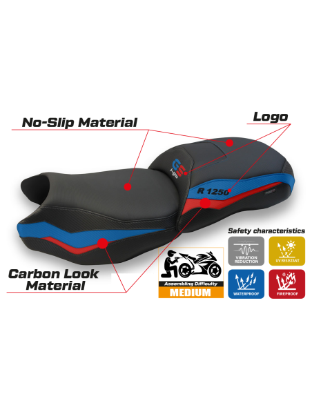 Rivestimento sella compatibile - BMW R 1250 GS 2019 - 2023 - heating Comfort System