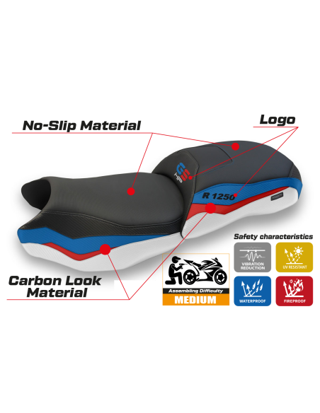 Sitzbezug kompatibel - BMW R 1250 GS 2019 - 2023 - heating Comfort System