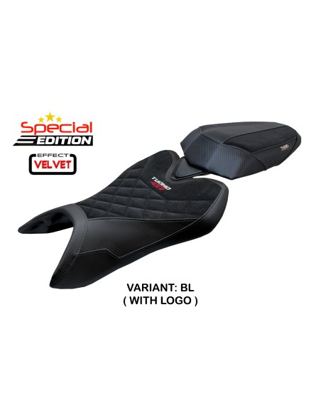 Housse de selle compatible - Aprilia Tuono 457 2025-2026 - mod Vignesh Velvet Special Edition
