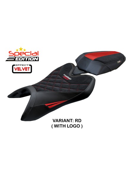 Housse de selle compatible - Aprilia Tuono 457 2025-2026 - mod Vignesh Velvet Special Edition