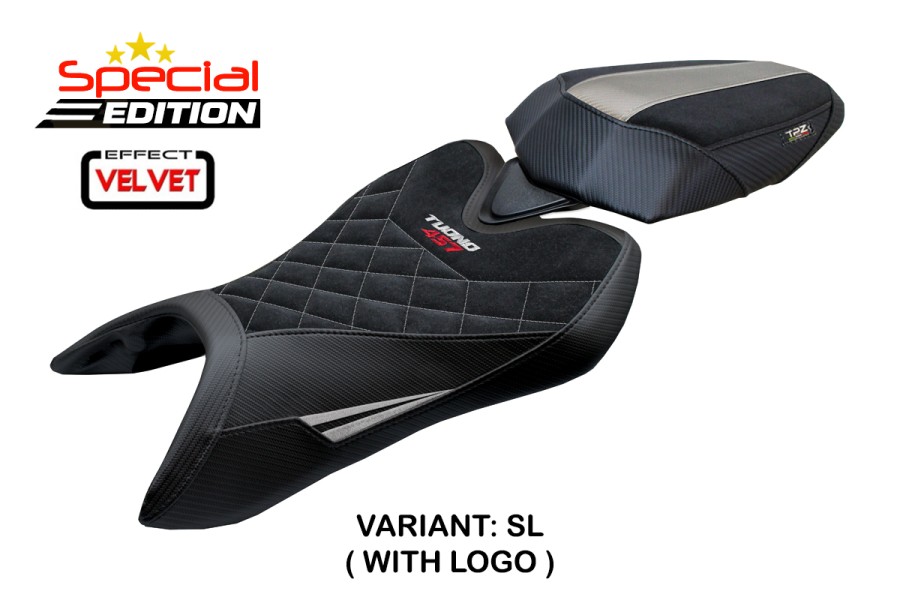 Rivestimento sella compatibile - Aprilia Tuono 457 2025-2026 - mod Vignesh Velvet Special Edition
