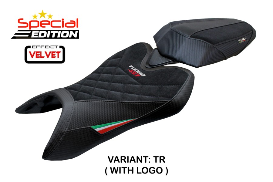 Housse de selle compatible - Aprilia Tuono 457 2025-2026 - mod Vignesh Velvet Special Edition