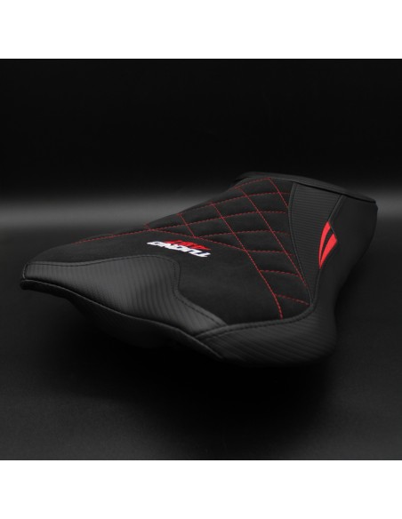 Funda de asiento compatible - Aprilia Tuono 457 2025-2026 - mod Vignesh Velvet Special Edition