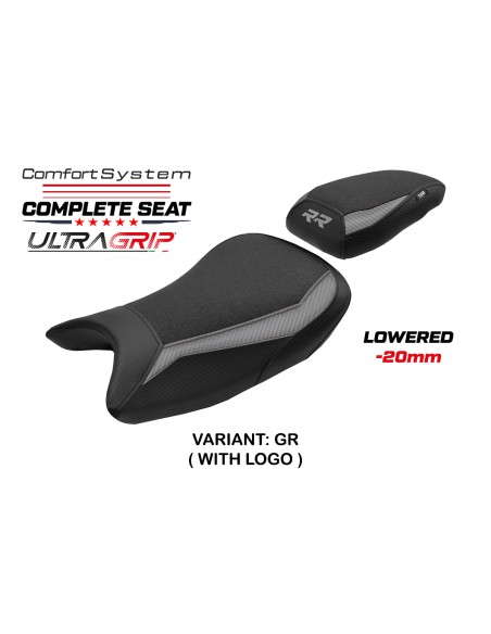Complete seat compatible - BMW S 1000 RR 2019-2026 - mod Varel Ultragrip Comfort System - Lowered