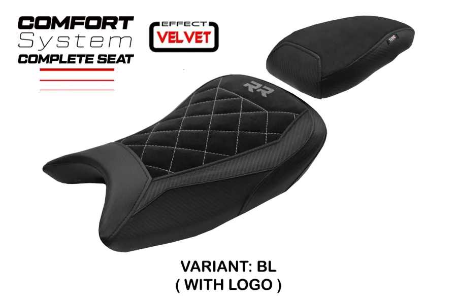 Complete seat compatible - BMW S 1000 RR 2019-2026 - mod Varel Velvet Comfort System